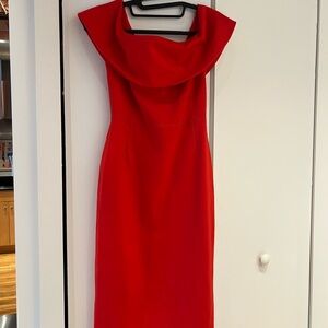 Aritzia Babaton Strapless Red Dress